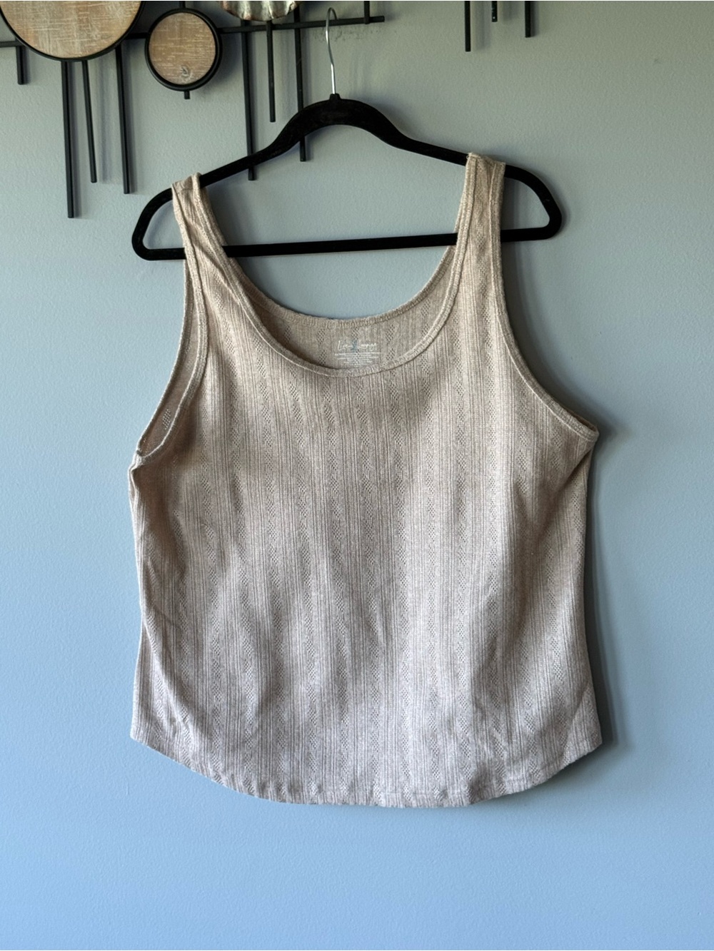 Women’s Knit Tan Tank Top Size XXL